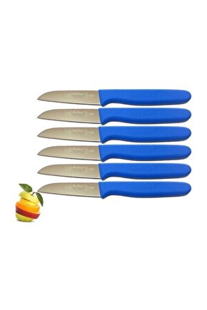 Sürmene Sürbısa 061007 Meyve Bıçağı 6 Lı Set Mavi