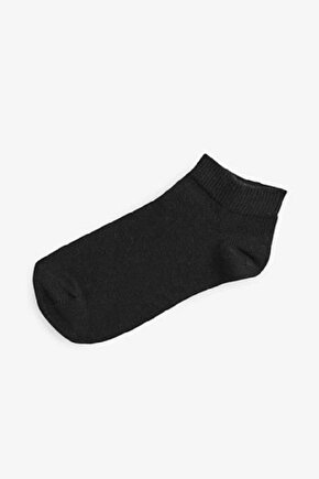 10lu Ekonomik Paket Siyah Patik Çorap,