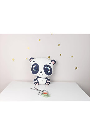 Mekta Home Panda Pofuduk Dekoratif Uyku Arkadaşı Yastığı ve Kırlent MKTUA-015