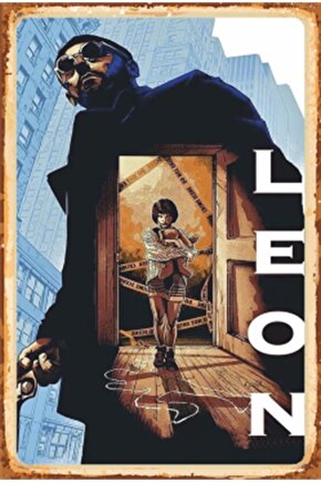 The Leon Sinema Retro Ahşap Poster