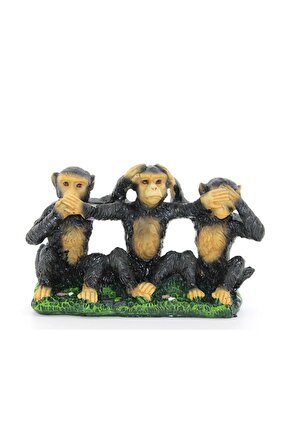Himarry Polyester 3lü Maymun Dekoratif Hediyelik