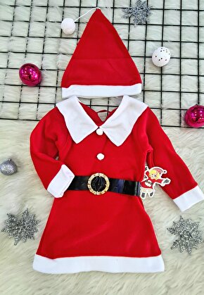 Kız Çocuk Noel Baba Kostümü, Yılbaşı Kostümü