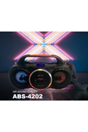 Abs4202 Şarjlı Kumandalı Fm-sd-usb Bluetooth Rgb Spekaer