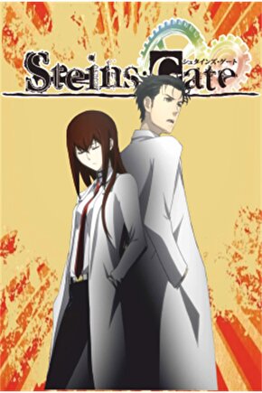 Anime Manga steins gate Retro Ahşap Poster