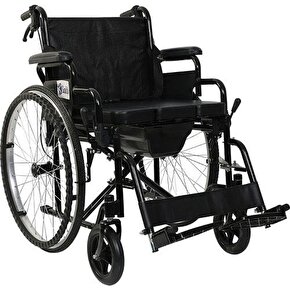 Lazımlıklı Katlanır Tekerlekli Sandalye
