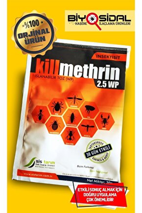 Killmethrin 2.5 Wp Akrep Ve Haşere Öldürücü 30 Gr