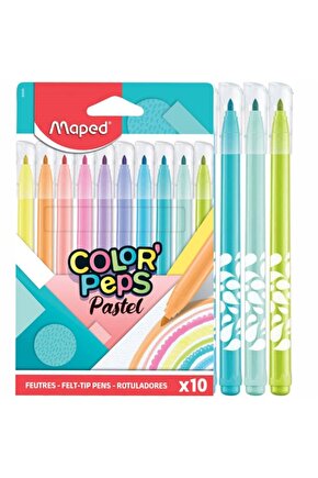 ColorPeps Pastel Renk Keçeli Kalem 10lu 845469