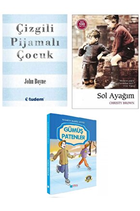 Çizgili Pijamalı Çocuk - Sol Ayağım - Gümüş Patenler ( 3 KİTAP )