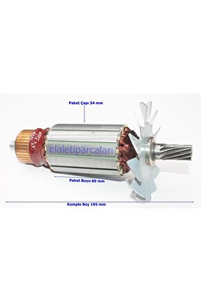 Makita Tipi 2414 En Profil Kesme Endüvi Rotor Kollektör