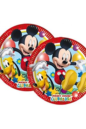 Mickey Mouse Disnep Tabak 8 Adet Mickey Mouse Konsept Doğum Günü Parti Malzemeleri