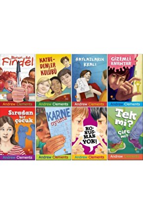 Andrew Clements Tüm Kitapları 8 Kitap Set - Bunun Adı Findel - Kaybedenler Kulübü