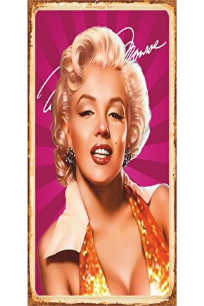 Marilyn Monroe Mini Retro Ahşap Poster