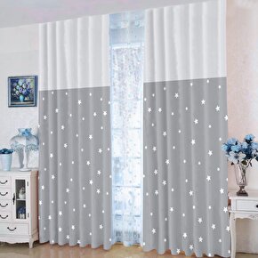 Yıldızlı 140x240 Çocuk Odası Fon Perde