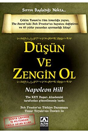 Düşün Ve Zengin Ol  Napoleon Hill  Altın Kitaplar