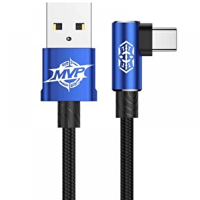 Baseus Mvp Elbow Typec USB Şarj Kablosu 1.5A 2mt Mavi