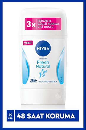 Kadın Stick Deodorant Fresh Natural 48 Saat Deodorant Koruması 50ml