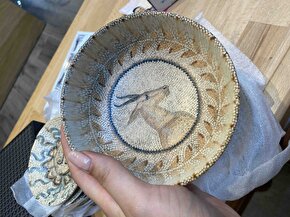 Mezopotamya Geyik 3lü Hygge Kase 14 cm