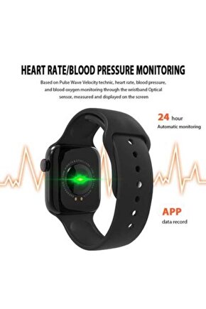Akıllı Saat Nabız Ölçer Bileklik Adımsayar Smart Watch X7 Series 6 Mesaj Okuma Fitpro Siyah