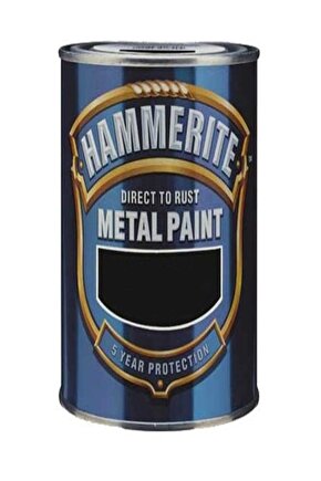 Hammerite Direkt Pas Üstü Pürüzsüz Metal Boyası Siyah 2.5 Lt