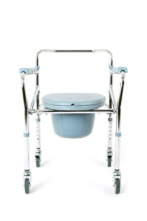 KY696 Kifidis Tekerlekli Tuvaletli Banyo Sandalyesi STD