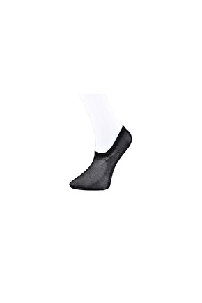 1. Kalite Kadın Siyah Görünmez Çorap 3 Çift