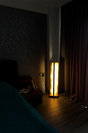 Ahşap Led Aydınlatma  Lambader 100cm