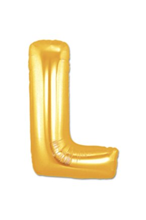 Gold Folyo Balon L Harfi 40  Inç 100 cm