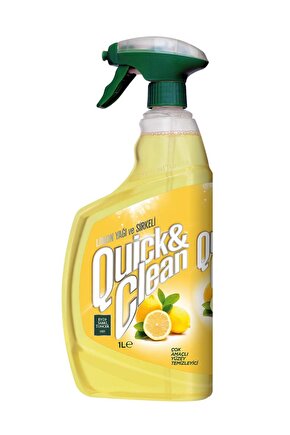 1lt Quick&clean Limon Yağı Sirkeli Yüzey Temizleyici