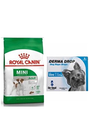 Mini Adult Köpek Maması 2 kg + Derma Drop 5x1 gr