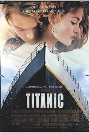 titanik sinema film afişi retro ahşap poster