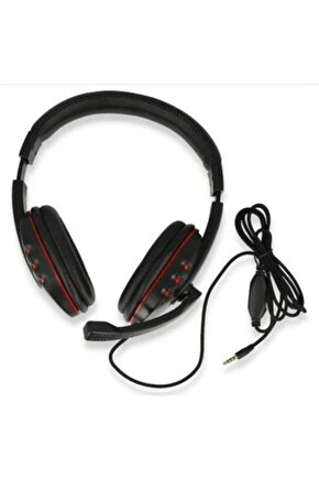 Oyuncu Kulaklığı Telefontabletpcps4 Uyumlu 3.5 Mm Tek Jack Girişli Kulaküstü Mikrofonlu Kulaklık