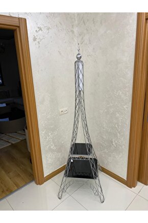 Eiffel Kulesi Lüx Lambader Gümüş