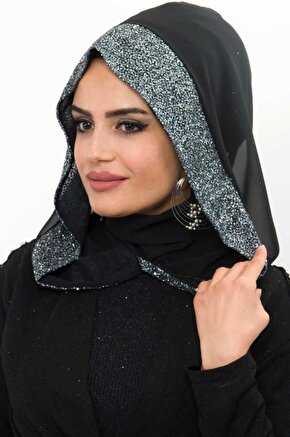 Siyah Antrasit Abiye Başlık - 60200