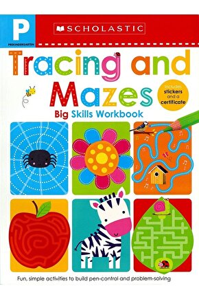 Pre-k Big Skills Workbook: Tracing And Mazes ( Early Learners) -Kolektif