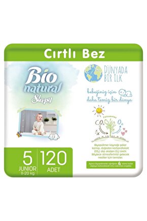 Bio Natural Bebek Bezi 5 Numara Junior 120 Adet
