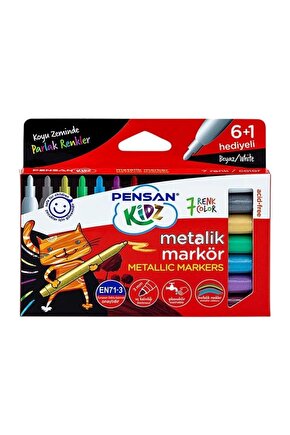 Kidz Temizlenebir 7 Renk Metalik Markör Kalem Pe99930Mrk8Rnk