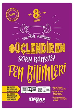 Yeni Müf. 8.Sınıf Yeni Nesil Sorularla Güçlendiren Fen Bilimleri Soru Bankası