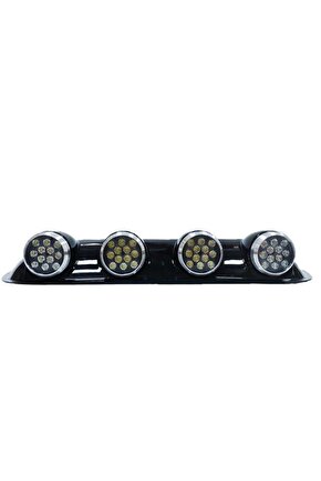 Offroad Sis Lambası 12x4 Led Yuvarlak Siyah lass243