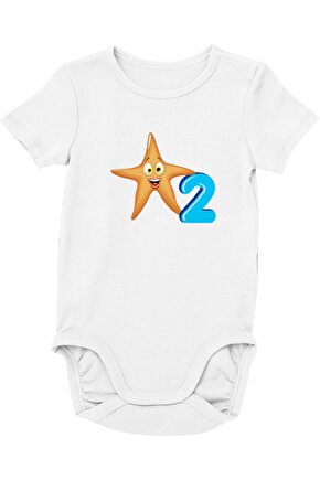 Unisex Bebek Beyaz Zıbın Yıldız  Tasarımlı Zıbın