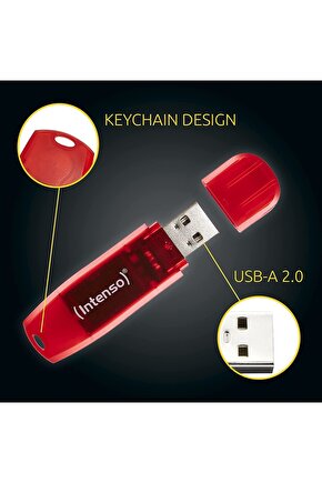 Intenso 128GB USB 2.0 Rainbow Line Flash Bellek