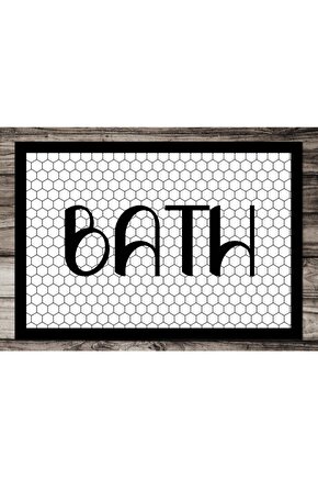 Jungle Beyaz Tabanlı Bath Dijital Baskılı Banyo Paspası