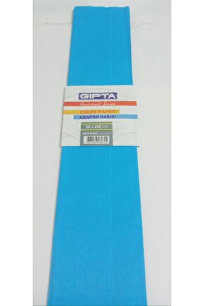 Krapon Kağıdı 50 X 200 Cm Açık Mavi Krapon Kağıdı (10 Lu Paket)