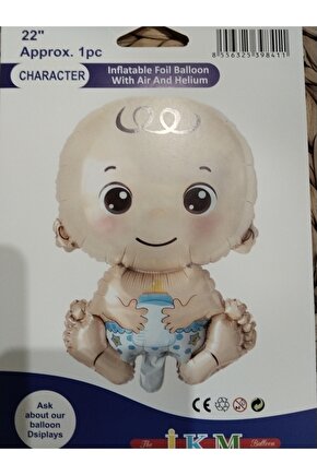 Erkek Bebek Mavi Folyo Balon