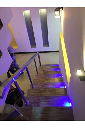 Kare Mavi Işık Analog Sensörlü Led Spot Merdiven Armatürü