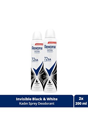 Kadın Sprey Deodorant Invisible Beyaz Iz Sarı Leke Karşıtı 72 Saat Kesintisiz Üstün Koruma 20
