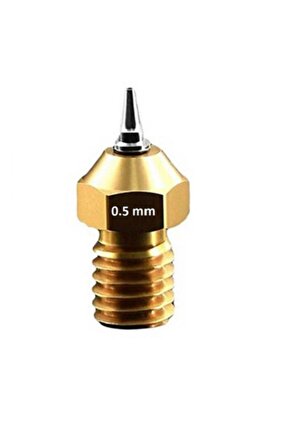 Nozzle 0.5mm Volkan 3d Çıkarılabilir Paslanmaz Çelik 3d Printer - 1,75mm Filament