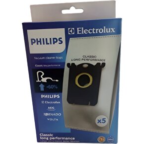Philips Compact FC837109 Elektirikli Süpürge Bez Kumaş Toz Torbası 5 Ad Yeni Kutu