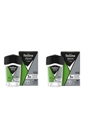 Men Deodorant Clinical Protection Active Fresh Stick 45 Ml X 2 Adet