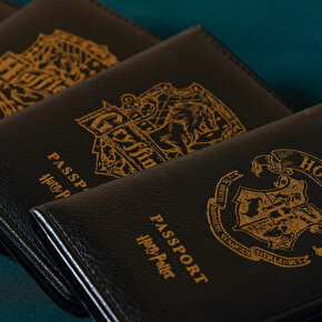 Hufflepuff Pasaport Kılıfı Lisanslı Deri