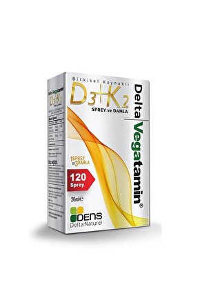 Vegatamin Vegan D3+k2 Sprey - Damla 20ml